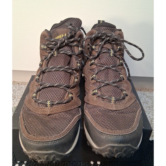 Merrell Mens West Rim Mid Waterproof Boots Espresso Size 8M - Picture 2 of 10